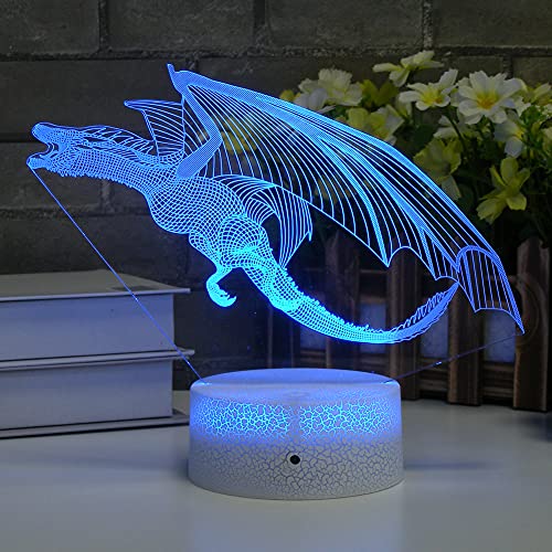 HYODREAM Dragon Lamp Dragon Night Light Kids Night Light,16 Colors with Remote Control Dragon Toy for Kids as a Birthday Gifts Christmas Gift for Boys and Girls (Drogon)