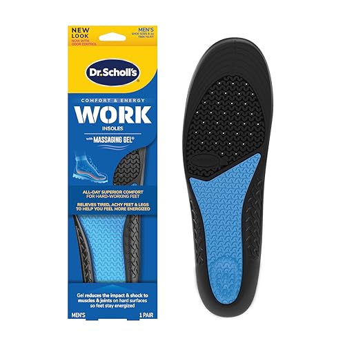 Dr. Scholl's Work All-Day Superior Comfort Insoles (with) Massaging Gel, Men, 1 Pair, Trim to Fit