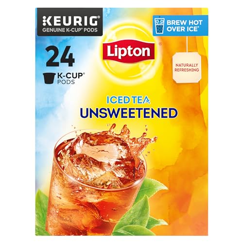 Lipton Iced Tea K-Cups, Unsweetened Black Iced Tea, 24 Total K-Cup Pods