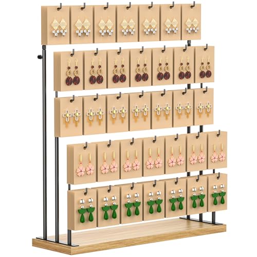 ORLESS Jewelry Display for Vendors, Earring Display Stand for Selling, Necklace Display Stands Earring Cards for Selling Bracelets, Hair Accessories Jewelry Towers