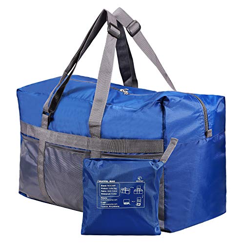 REDCAMP 75L Extra Large Duffle Bag Lightweight, Water Resistant Travel Duffle Bag Foldable for Men Women, Dark Blue