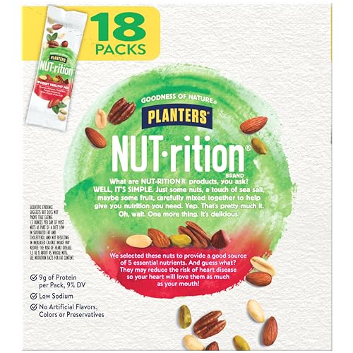 PLANTERS NUT-rition Heart Healthy Nut Mix, Snack Mix, 1.5 oz, 18 Count