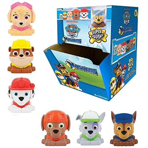 Mash'Ems - Paw Patrol 4 Pack (4 Blind Capsules Per Order) Squishy Collectible Toy, 48 months to 180 months