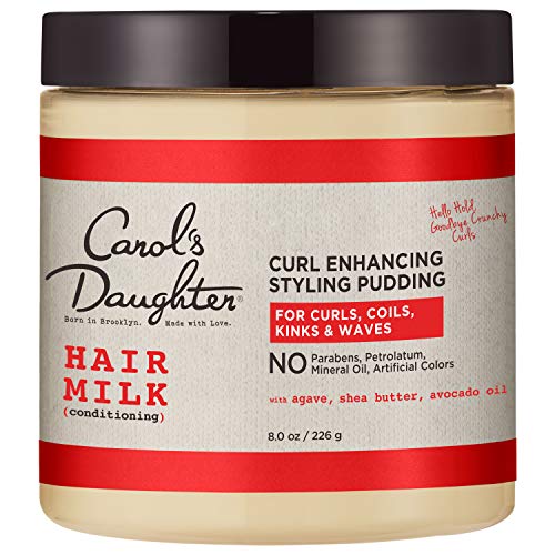 Carol’s Daughter Hair Milk Styling Pudding for Curls, Coils and Waves, with Agave and Avocado Oil, Paraben Free Defining Curl Cream, 8 oz