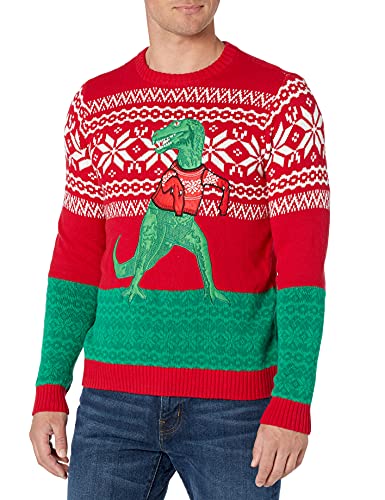Blizzard Bay Men's Arms Too Short Trex Sweater, red, Large
