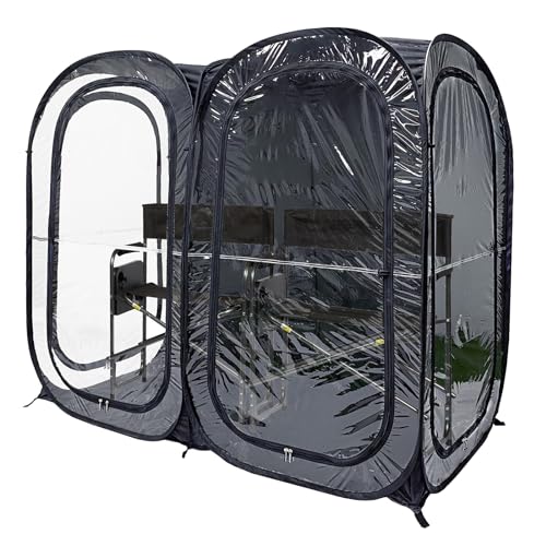 WeatherPod – The Original Pop Up Spectator Pod – Extra Large Weatherproof Pop-Up Pod for up to 2 People – Lightweight, Easy Open & Close – Protection from Cold, Wind and Rain – 70” x 35”