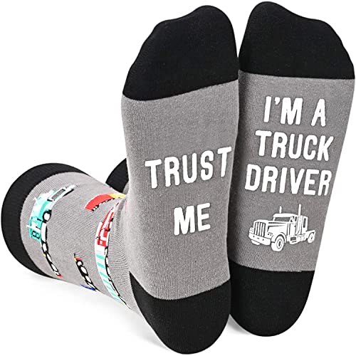 sockfun Truck Driver Gifts Cool Gifts For Truck Driver Trucker Gifts Tow Truck Driver Gifts, Truck Socks Auto Socks For Semi Trucks