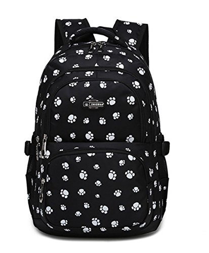 VIDOSCLA Dog Paw Girls Backpack Primary Book Bag School Bag for Boys