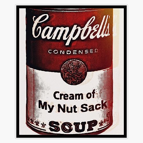 Cream of My Nut Sack Bumper Sticker Vinyl Decal 5'