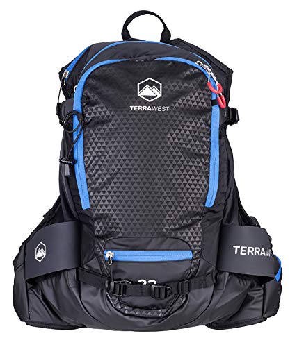 TerraWest Core 22 Ski Backpack (Recco Reflector Installed) (Dark Night/Blue)
