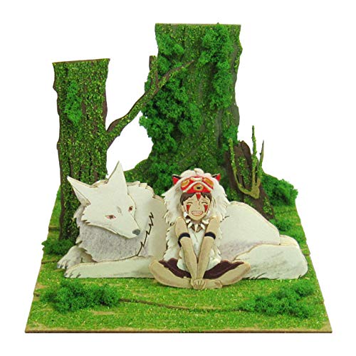 Giant Bean Bag Chairs MP07-45 Sankei Studio Ghibli Mini Princess Mononoke Sun and Mountain Inu Non-Scale Paper Craft