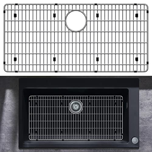 27-1/2' x 13-1/2' x 1-1/4' Sink Protectors for Kitchen Sink - Sink Bottom Grid - Stainless Steel Sink Protector - Sink Grate for Bottom of Kitchen Sink - Kitchen Sink Rack