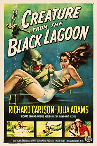 American Gift Services Creature from The Black Lagoon Vintage Movie Poster 24x36 inches