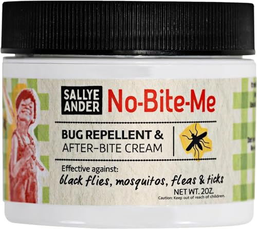 Sallye Ander No-Bite-Me - Repels Mosquitoes, Fleas, and Ticks - 2 oz - Organic Bug Repellent for Skin
