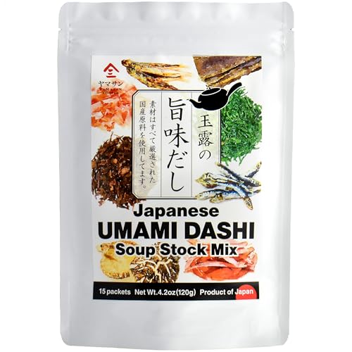 Dashi Stock (dashi broth, dashi packet), Umami dashi Soup Stock, Use 7carefully selected ingredients, made in Japan, 8g×15pacs【YAMASAN】