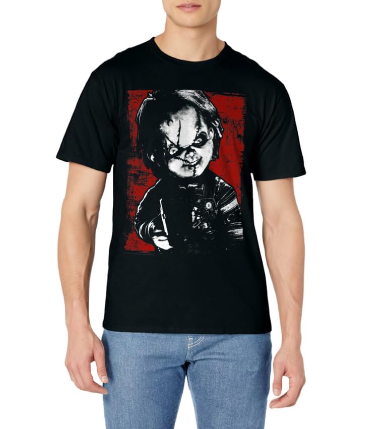 Child's Play Chucky Distressed Portrait T-Shirt
