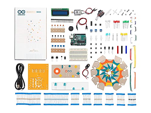 Official Arduino Starter Kit [K000007] (English Projects Book) - 12 DIY Projects with All Necessary Electronic Components and Instructions - origianl kit by Arduino from Italy
