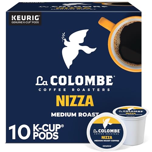 La Colombe Coffee Roasters Nizza Medium Roast Coffee, Single Serve Keurig K-Cup Pods, 10-Count Box