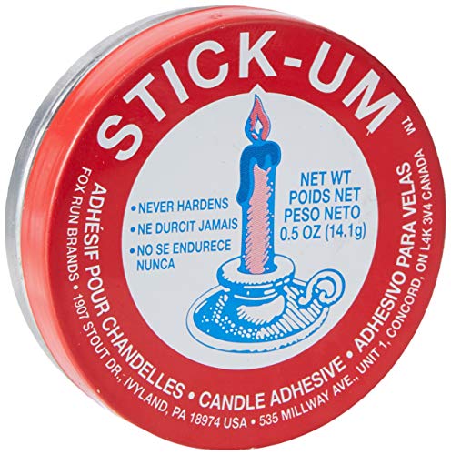 Fox Run Stick-Um Candle Adhesive, 0.5-Ounce