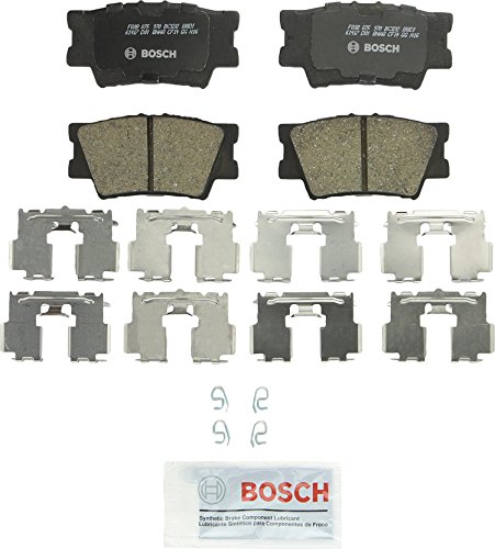 BOSCH BC1212 QuietCast Premium Ceramic Disc Brake Pad Set - Compatible With Select Lexus ES300h, ES350, HS250h; Pontiac Vibe; Toyota Avalon, Camry, Matrix, RAV4; REAR