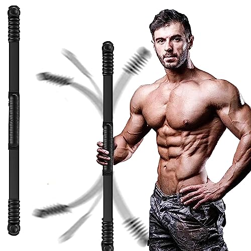 Fitness Exercise Bar,Elastic Fitness Bar,High Frequency Vibration Training Bar,Fat Buring Workout Bar For Yoga Pilates Sports,Power Twister Bar For Arm,Abdominal Muscles Strength Exercises In Home Gym