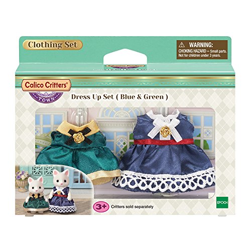 Calico Critters Town Dress up Set (Blue & Green) for 36 months to 96 months