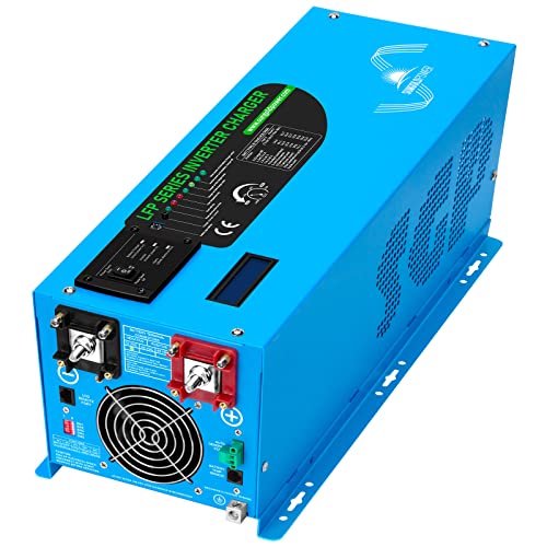 Sungoldpower 3000W DC 12V Peak 9000W Inverter Charger Pure Sine Wave Upgrade, AC 120V with 90A Battery AC Charger LCD Display, Low Frequency Inverter, for RV, Trailer, Camper, Home, Boat