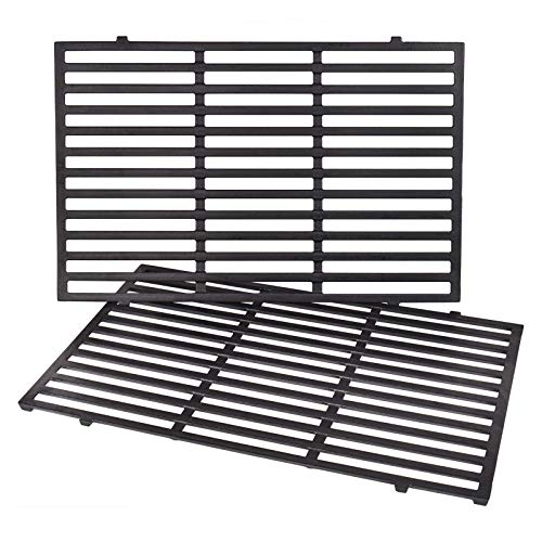 X Home 7524 Grill Grates Replacement for Weber Genesis E-310 E-330, Genesis 300 Series Gas Grill Replacement Parts, Cast Iron, 19.5 x 12.9 Inch, 2-Pack