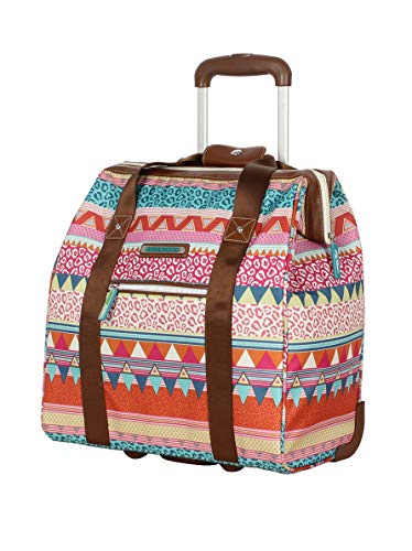 Lily Bloom Design Pattern Carry on Bag Wheeled Cabin Tote (On the Powl)
