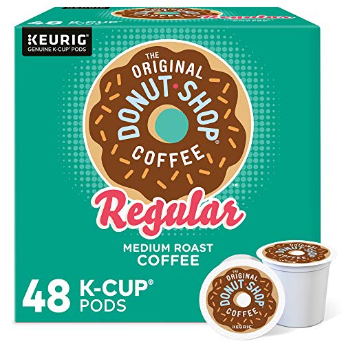 The Original Donut Shop Regular Keurig Single-Serve K-Cup Pods, Medium Roast Coffee, 48 Count