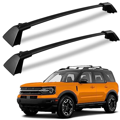 KINGGERI 265lbs Roof Racks Cross Bars Fit for Ford Bronco Sport First Edition 2021 & Outer-Banks 2022 2023 2024 & Badlands 2021 2022 2023 2024 Off-Road Version, Heavy Duty Aluminum Crossbars All Metal