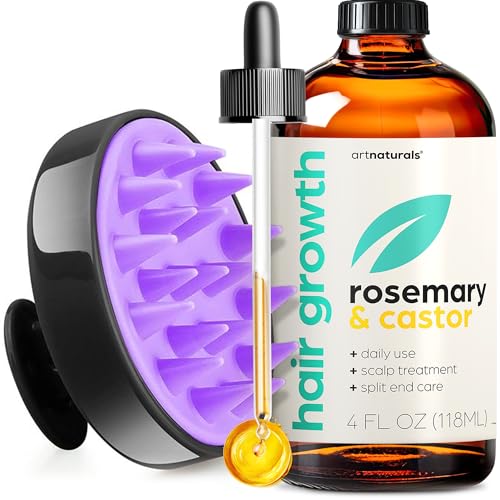 Artnaturals Rosemary Castor Hair Oil, 4 fl oz (118 ml)