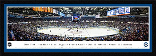 New York Islanders - Final Game at Nassau Coliseum - Blakeway Panoramas NHL Posters with Select Frame