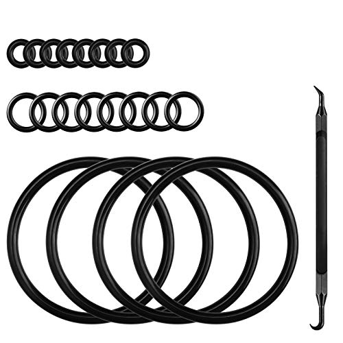 MRbrew Homebrew Gasket Set, 20 Pieces Corny Kegging Sealing O-Ring Replacement Beer Soda Washer Kit for Cornelius Keg Lid Ball Lock Keg Post Dip Tube with O-Ring Removal Tool