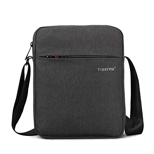 BAIGIO Men's Messenger Bag Small Crossbody Bags Travel Bag Man Purse Casual Sling Pack Ipad Bag for Work Business College (Type 1-Black)