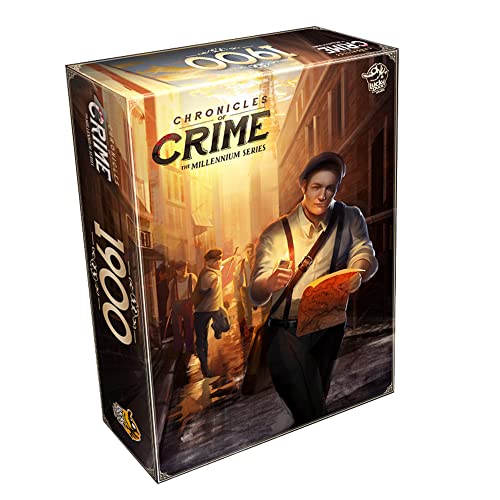 Chronicles of Crime Millennium 1900 Board Game - Immersive Detective Mystery Adventure, Cooperative Game for Kids and Adults, Ages 12+, 1-4 Players, 60-90 Minute Playtime, Made by Lucky Duck Games