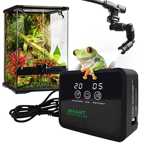 MYGIIKAKA Reptile Fogger Automatic Reptile Mister Fogger for Terrarium, Timed Reptile Humidifiers for Chameleon/Lizard/Snake/Turtle/Frog