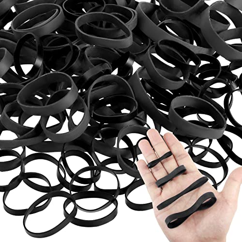 Tactical Rubber Bands Black Ranger Heavy Duty Rubber Bands Black Thick Outdoor Bands for Camping Survival Sports Hiking Biking Fixed Item, 4 Sizes (60 Pieces)