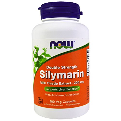 NOW Foods - Silymarin Milk Thistle with Artichoke and Dandelion Double Strength 300 mg. - 100 Vegetable Capsule(s)