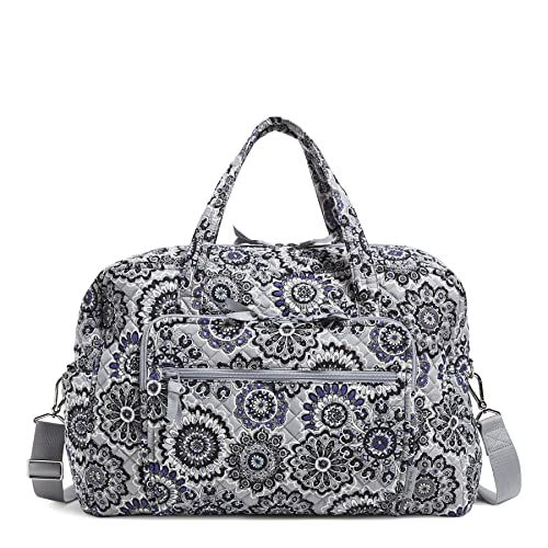 Vera Bradley Women's Cotton Weekender Travel Bag, Tranquil Medallion - Recycled Cotton, One Size