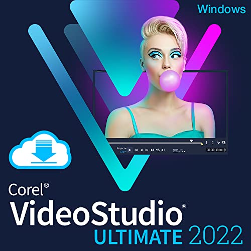 [Old Version] Corel VideoStudio Ultimate 2022 | Video Editing Software with Hundreds of Premium Effects | Slideshow Maker, Screen Recorder, DVD Burner [PC Download]