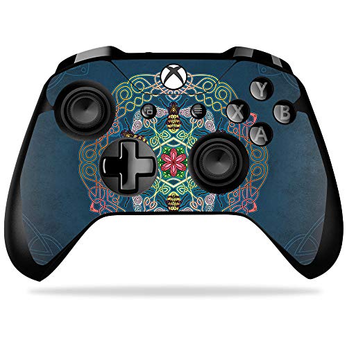 MightySkins Skin Compatible with Microsoft Xbox One X Controller - Celtic Bees | Protective, Durable, and Unique Vinyl Decal wrap Cover | Easy to Apply, Remove, and Change Styles | Made in The USA