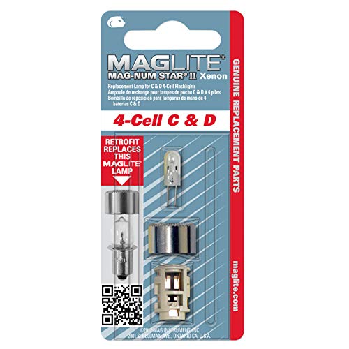 Maglite Replacement Lamp for 4-Cell C & D Flashlight, 1 pk