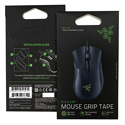 Razer Mouse Grip Tape DeathAdder V2 Mini: Anti-Slip Grip Tape - Self-Adhesive Design - Pre-Cut