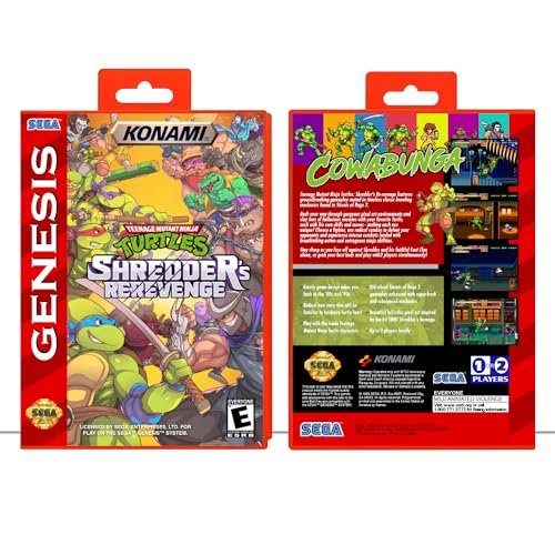 Teenage Mutant Ninja Turtles: Shredder's Re-Revenge | (SGR) Sega Genesis - Game Case Only - No Game