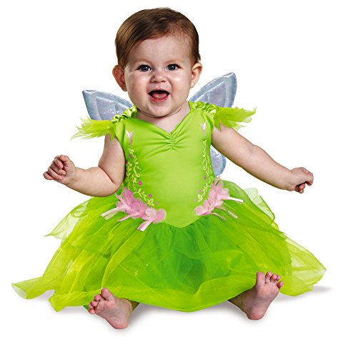 Disney baby girls Disguise Tinker Bell Deluxe infant and toddler costumes, Green, 6-12 mths US