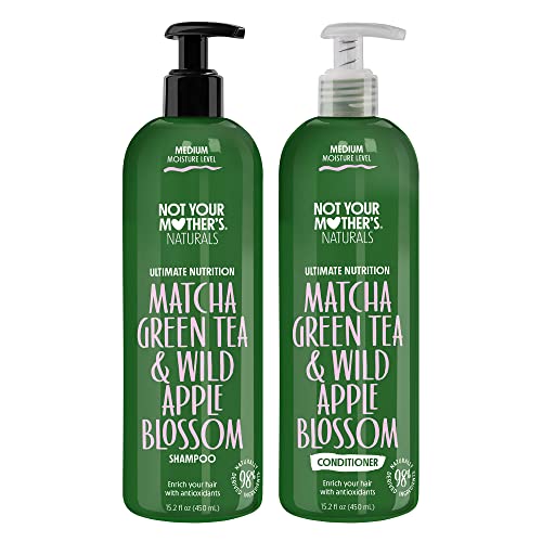 Not Your Mother's Naturals Essential Nourish Shampoo & Conditioner Set - 15.2 fl oz - Sulfate-Free Hair Products - Matcha Green Tea & Apple Blossom