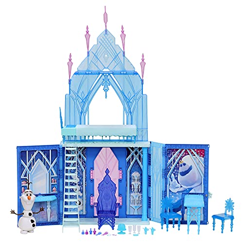 Frozen Disney's 2 Elsa's Fold and Go Ice Palace, Castle Playset, Toy for Kids Ages 3 and Up