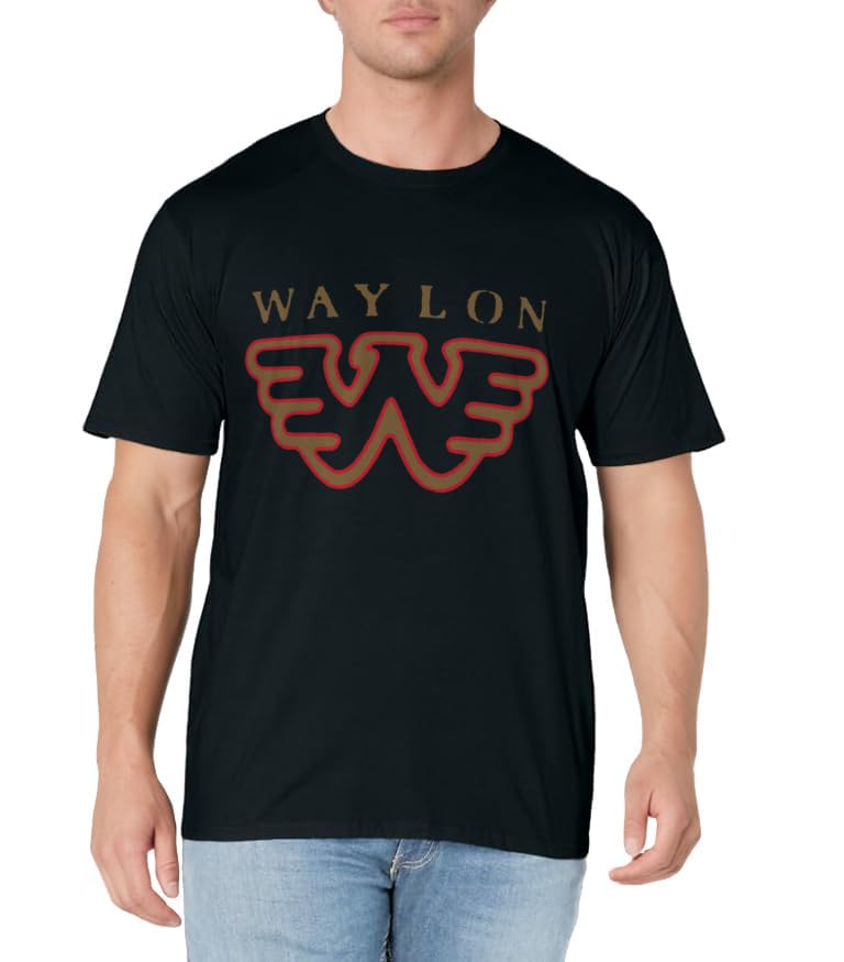 Waylon Jennings - Official Merchandise - Flying W Logo T-Shirt