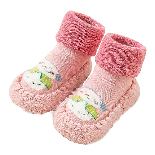 Baby Boys Girls Cotton Booties Soft Anti-Slip Sole Warm Winter Snow Booties Prewalker Crib Shoes for Infant Girls Boys